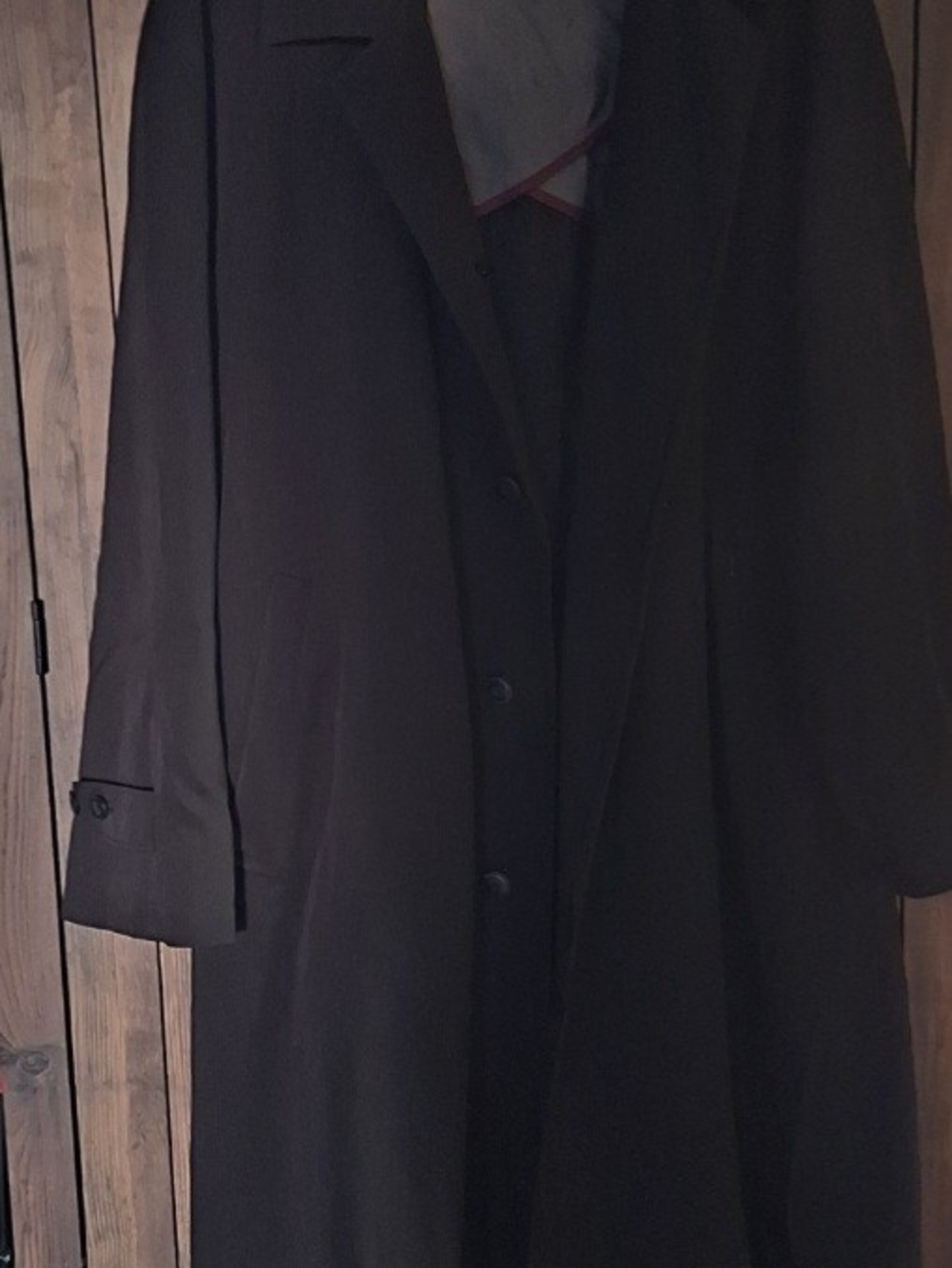 Men's Classic Black Overcoat - Timeless Long Coat